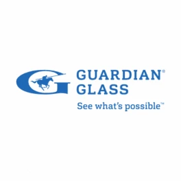Logo Guardian Glass - uma das maiores fabricantes de vidros e espelhos do mundo, presente em 24 países!