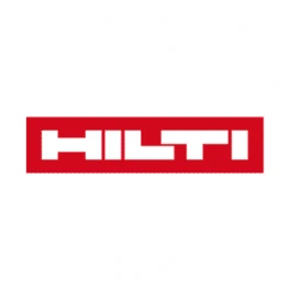 Logotipo da Hilti – empresa líder em soluções de construção, ferramentas e equipamentos profissionais